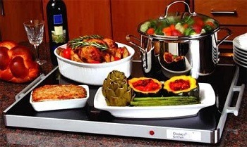 Best Buy: CHEFMAN 400W Glass-top Warming Tray with Temperature