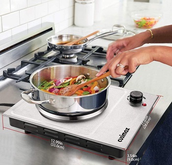 Built-In Electric Hot Plate, Model H706, Two Large Solid Elements