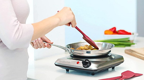 cooking on infrared hot plate