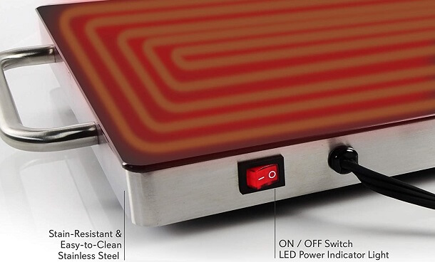 hot plate warmer safety