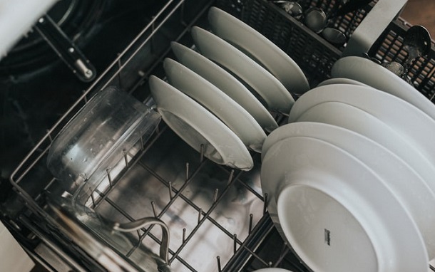 dishes in the dishwasher