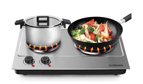 double electric burners for camping