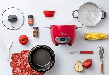 Aroma Rice Cooker Red