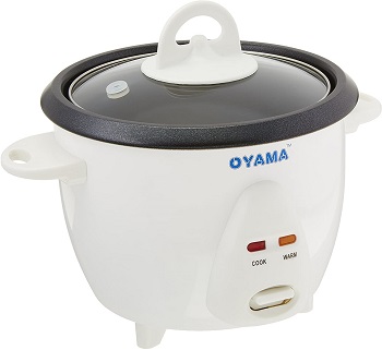 Oyama 3-Cup Stainless Steel Rice Cooker