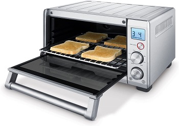 OVENTE Air Fryer Toaster Oven Combo,1700W Power & Free Accessories, New-  Silver OFM2025BR 