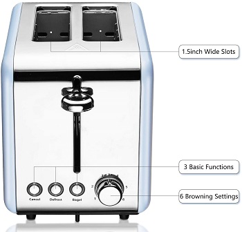 KitchenBro Compact Toaster