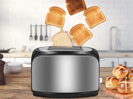 iSiLER 2 Slice Toaster Wide Slot Toaster Compact Bread Toaster with Removal  Tray for sale online