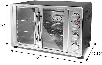 Elite Gourmet Toaster Oven, 45L