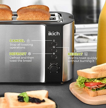 Ikich 2-Slot Large Toaster