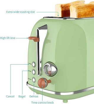 KitchMix WT-330T Green Toaster