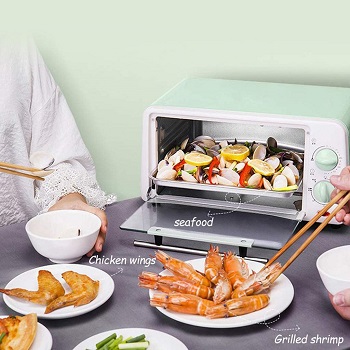 L Oven Mint Green Toaster Oven