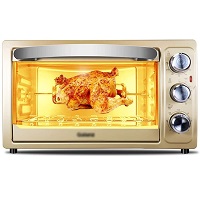 LQRYJDZ Toaster Oven, Gold Rundown