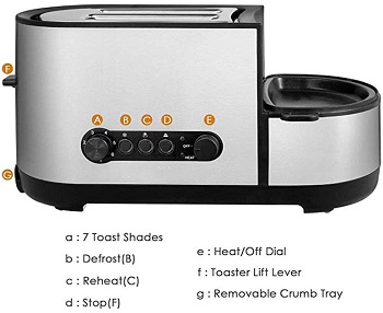 Nafe Toaster With Egg Boiler