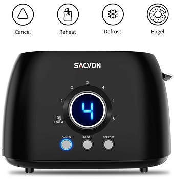 Sacvon 2-Slice Black Toaster Review