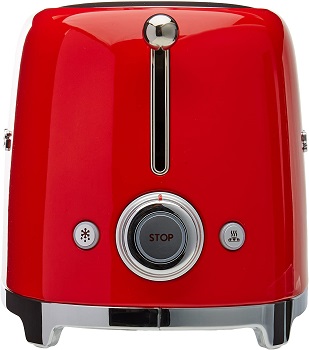 Smeg TSF01RDUS Red 2-Slice Toaster 