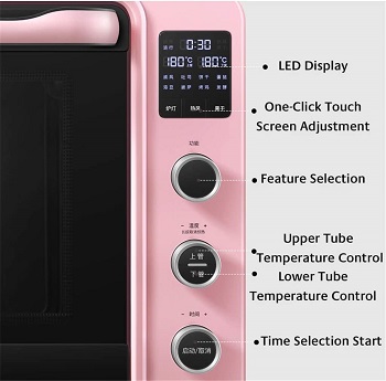 WOIQ Toaster Oven, Pink Review
