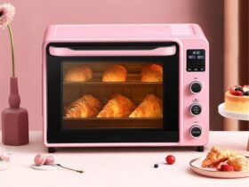 pink purple toaster oven