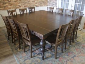 12 seat dining table set
