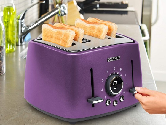 4 Slice Purple Toaster