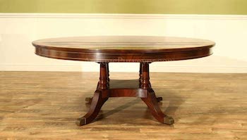 BEST BIG 12-PERSON ROUND Antique Purveyor Dining Table