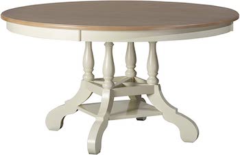 BEST FARMHOUSE 12-PERSON ROUND Hillsdale Rockport Dining Table