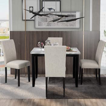 Best Top Marble Dining Table Set For 4