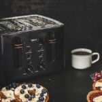 Black Stainless Steel Toaster