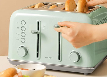 Buydeem DT-6B83 Light Aqua Toaster