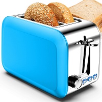 Hommater Blue 2-Slice Toaster Rundown