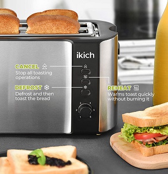 Ikich Long Slot Toaster Review