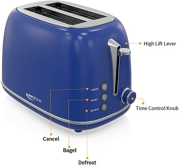Keenstone 2-Slice Blue Toaster