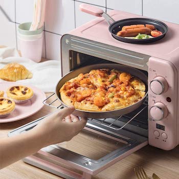 Queenscus Toaster Oven 3 In 1 Breakfast Maker