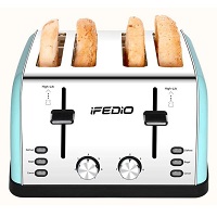 iFedio 4-Slice Bagel Toaster Rundown