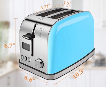 iFedio ST-287D-UL Blue Toaster