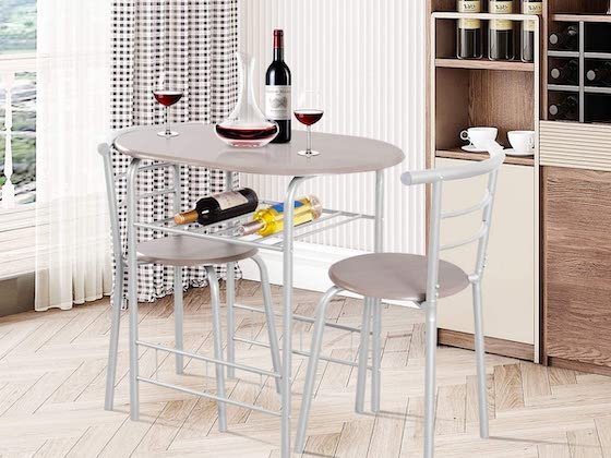 3 piece dining set for small space