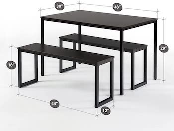 Best Of Best Black 3-Piece Dining Set