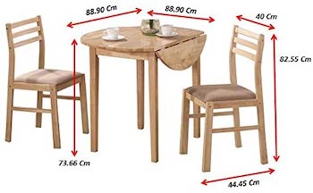 Best Wooden 3-Piece Dining Set For Small Space