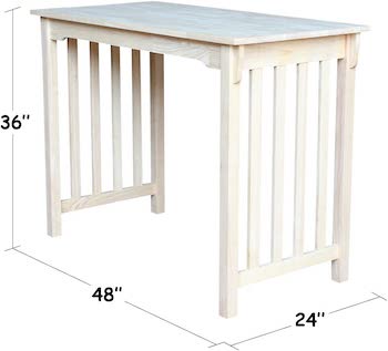 International Concepts 24 x 48 Counter Height Table