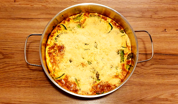 Istrian Frittata With Asparagus Recipe Baking In The Oven