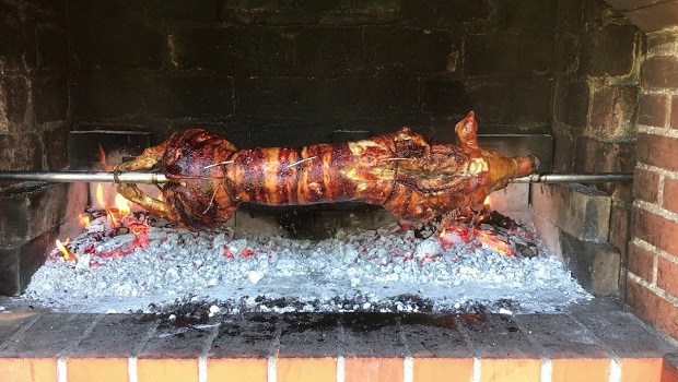 Suckling Pig On A Skewer