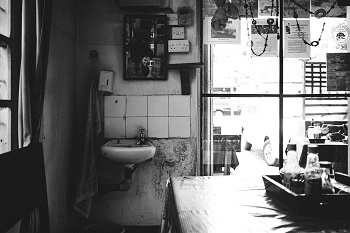 old kitchen sink