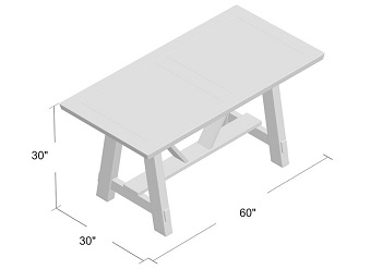 oss & Main Neil Trestle Dining Table