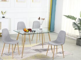 Best Glass Top Dining Table Set 4 Seater
