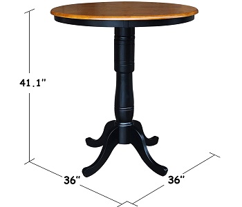 International Concepts High Top Ped Table