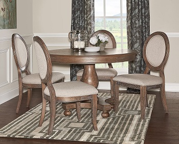 Best 4 Seat 48 Inch Round Dining Table Set