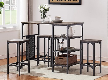Best Of Best 5 Piece Counter Height Dining Set With Storage