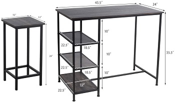 COSTWAY Counter Height Dining Set