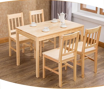 Best Cheap 5 Piece Solid Wood Dining Set