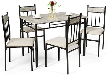 Best Faux Marble Cheap 5 Piece Dining Set