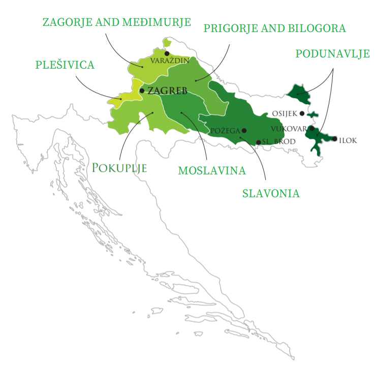 Croatian Continental Wine region